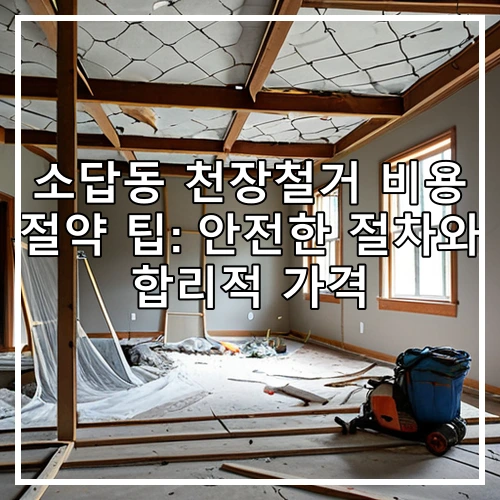 소답동 천장철거 비용 절약 팁: 안전한 절차와 합리적 가격