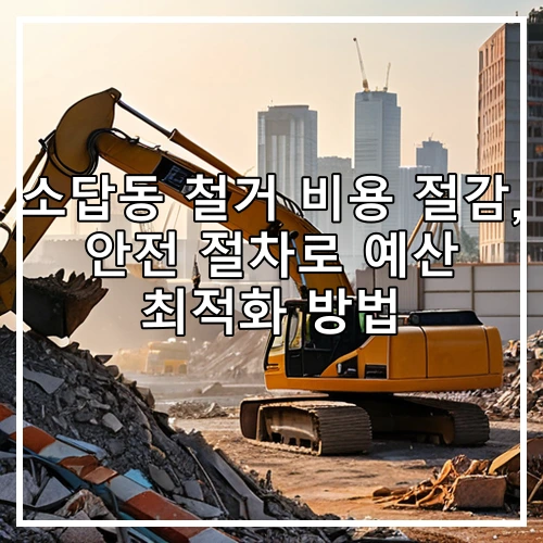 소답동 철거 비용 절감, 안전 절차로 예산 최적화 방법