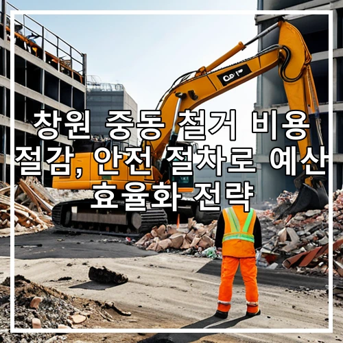 창원 중동 철거 비용 절감, 안전 절차로 예산 효율화 전략