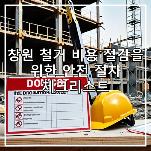 창원 철거 비용 절감을 위한 안전 절차 체크리스트
