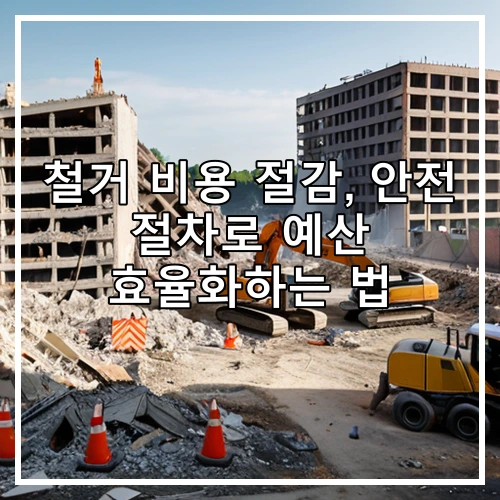 철거 비용 절감, 안전 절차로 예산 효율화하는 법