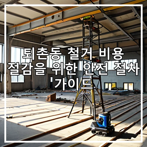 퇴촌동 철거 비용 절감을 위한 안전 절차 가이드